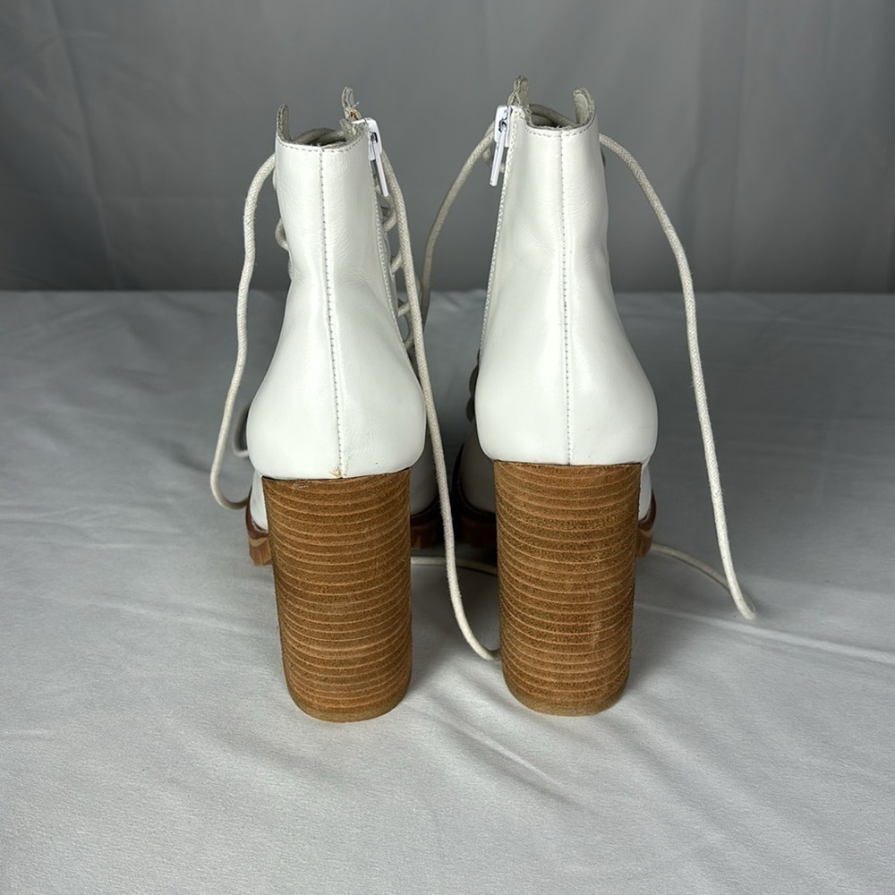 Jeffrey Campbell Free People White Palermo Heels - Picture 6 of 14